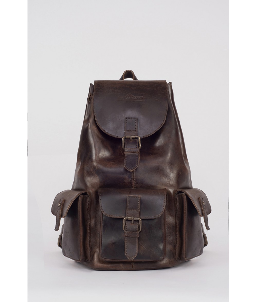 Classy Leather Bags Leather Travel Backpack – Black